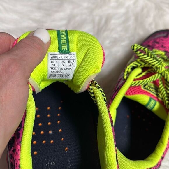 Saucony Nomad TR Women Size 10 Trail Running Shoe Pink-Black-yellow - Picture 8 of 8